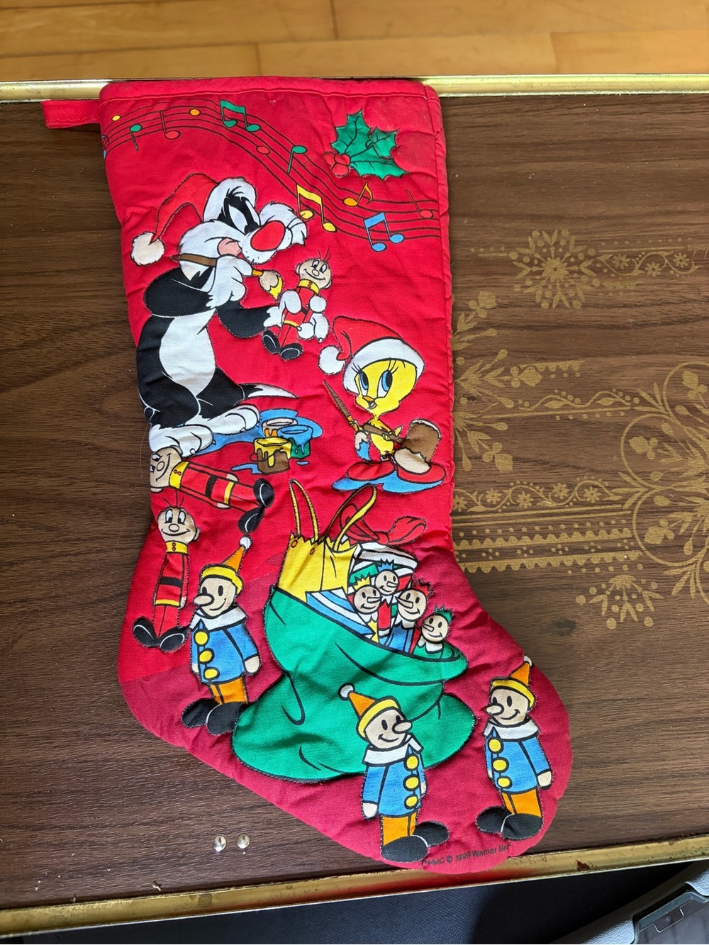 Vintage Warner Bros. Red Tweety & Sylvester Stocking